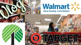 Mini Vlog l Target | Walmart Grocery Shopping!