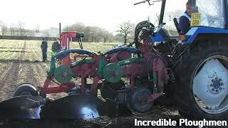 Nigel Vickers with Ford & Kverneland Plough at the Five Nations Ploughing Challenge 24th March 2023