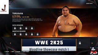 WWE 2K25 Showcase match 1 complete all objectives Yokozuna VS Hulk Hogan King of the ring