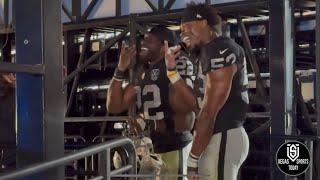 RAIDERS LEAVE FIELD HYPED AFTER BROWNS WIN; MINSHEW, PIERCE & CO. CELEBRATE BOUNCE BACK VICTORY