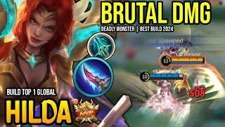 HILDA BEST BUILD 2024 | BUILD TOP GLOBAL HILDA GAMEPLAY | MOBILE LEGENDS