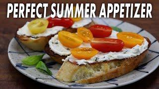 Is This The Perfect Summer Appetizer? Cheesy Tomato Crostini