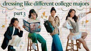 what different college majors would wear if they had proper sleep & decent fashion sense (part 3)