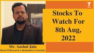 Stocks To Watch On Monday - AXISBANK & COFORGE By Mr. Anshul Jain, Lakshmishree Securities