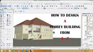 HOW TO DESIGN A STOREY HOUSE IN ARCHICAD Part 2 final.