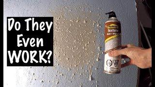 DO CANNED DRYWALL TEXTURE SPRAYS WORK?!! (Knockdown)