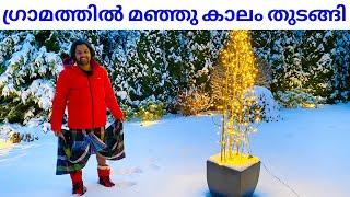 MY VILLAGE IS A WINTER WONDERLAND 2020 EUROPE AUSTRIA MALAYALAM 4K DRONE SHOTS