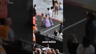 Jamie Dornan with daughters, Dulcie & Elva at Taylor Swift Eras Tour| #wembleystadium  London