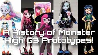 A HISTORY OF MONSTER HIGH G3’S MANY PROTOTYPES! Draculaura and Frankie process + more!