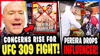 Michael Chandler vs Charles Oliveira IN JEOPARDY at UFC 309! Alex Pereira DROPS INFLUENCER! Jones