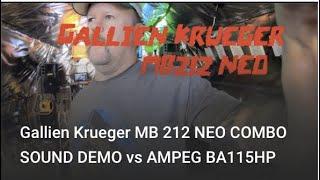 GK Gallien Krueger MB212-II NEO COMBO SOUND DEMO vs AMPEG BA115HP, GK MB 212-II