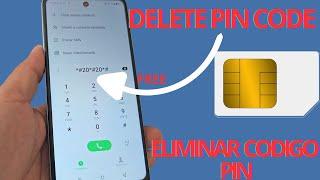 How to remove or activate PIN code from a SIM CARD card on my cell phone