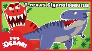  Giganotosaurus! The giant lizard from the south! | T-rex VS Giganotosaurus | DebariTV