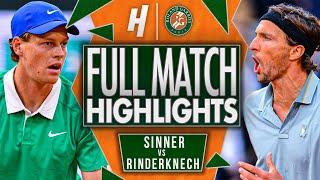 Jannik Sinner vs Arthur Rinderknech - FULL Match Highlights | Roland Garros 2025