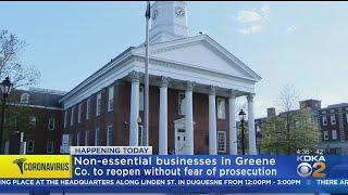 Greene Co. District Attorney To Not Prosecute Businesses Who Open Ahead of Yellow Phase