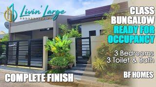 House Tour #44 | READY FOR OCCUPANCY BUNGALOW House & Lot in BF Homes • Complete Turnover • RFO