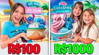 SORVETE DO STICH de 100 e 1000 REAIS  *Quem será que venceu?