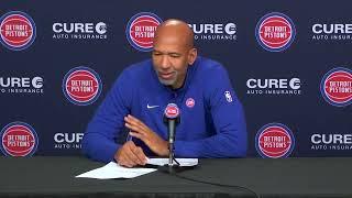 Extremely Frustrated Detroit Pistons Coach Questions their “fight” after losing 14th straight #NBA