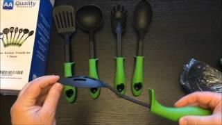 Kitchen Utensils, AA Quality Products 7 Pieces Silicone Cooking Set