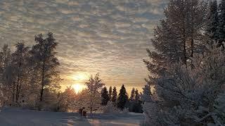 Timelapse - Finnish Winter Sunset