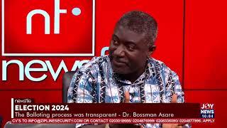 Dr. Bossman Asare explains the polythene bag, and other issues at the election balloting #Newsfile