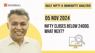 NIFTY & BANK NIFTY Analysis for Tomorrow | Stock Market Outlook | 05 November 2024, Tuesday