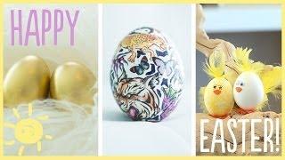 DIY | Awesome (Dye-Free) Easter Egg Decorations!!