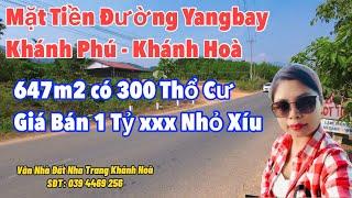 Bán Đất Mặt Tiền Đường Yangbay Khánh Phú huyện Khánh Vĩnh - Khánh Hòa| 646m2 có 300m thổ cư - Giá Rẻ