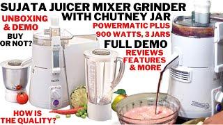 Unboxing of Sujata Powermatic Plus, Juicer Mixer Grinder, review & Demo, Online Shopping from Amazon