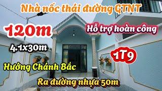 Đất Cần Giuộc Giá Rẻ| Nhà nốc thái mới hoàn thiện xong mặt tiền xe hơi, hỗ trợ hoàn công.