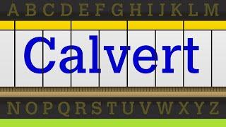 Calvert: Typeface for the Tyne and Wear Metro