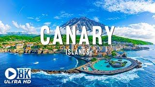 Canary Islands 8K UHD - Flying Over The Atlantic's Largest Volcanoes