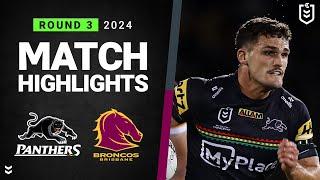 NRL 2024 | Panthers v Broncos | Match Highlights