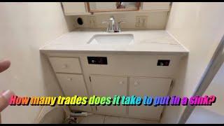 How many trades does it take to install a sink on a boat??