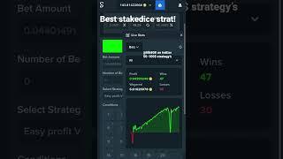 Easy profit Stake dice strategy! 