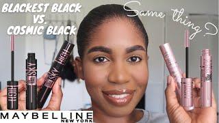 MAYBELLINE SKY HIGH VS SKY HIGH COSMIC BLACK MASCARA | FIRST IMPRESSIONS + DEMO