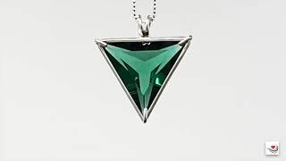 Siberian Green Angelic Star™ Pendant Set in Sterling Silver