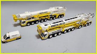 imc models 1/50 DEMAG AC700-9 & WSI 1/50 LIEBHERR LTM1750-9.1 mediaco crane models 립헬모형 중장비크레인 모형수집