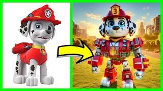 Paw Patrol as Transformers | Ai Animation Kingdom