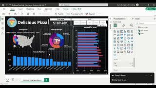 A simple PowerBI dashboard for tracking sales performance