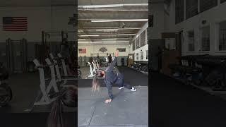 Full plank to single arm OH with side to side ROT