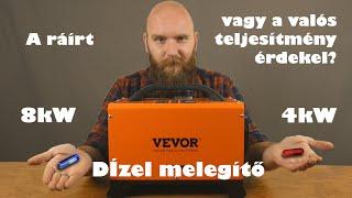 A ráírt vagy a valós teljesítmény érdekel? | VEVOR Diesel Air Heater 8KW ◆ Eszközteszt