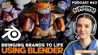 Bringing Brands to Life with 3D Using BLENDER | Jess Wiseman | VFX Podcast #43