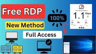 How To Create Free RDP | Get Free RDP LifeTime | Get Free Windows RDP In 2024 | Free Admin RDP