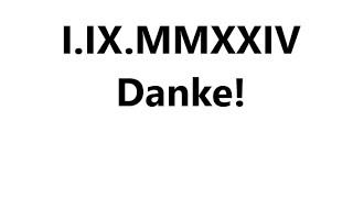 I.IX.MMXXIV (Comeback/Danke für alles!)