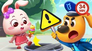 Manhole Cover Safety | Safety Cartoon | Detective Cartoon | Kids Cartoon | Sheriff Labrador