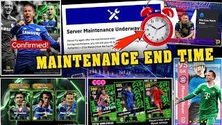 Maintenance End Time Today in eFootball 2025 | Pes Server Maintenance | Maintenance End Time