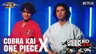 Cobra kai Season 6 | Iñaki Godoy From 'One Piece' Visits Cobra Kai Set