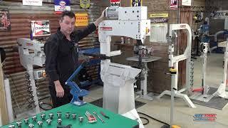 MotoRRetro demonstration of a New Metalmaster Power Hammer from Hare & Forbes MachineryHouse