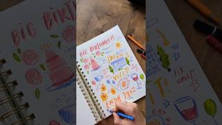 plan my birthday with me! #illustrator #dayinthelife #drawing